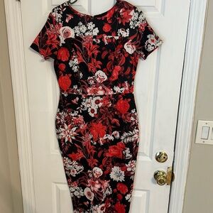 Alexia Admor Floral Bodycon Midi